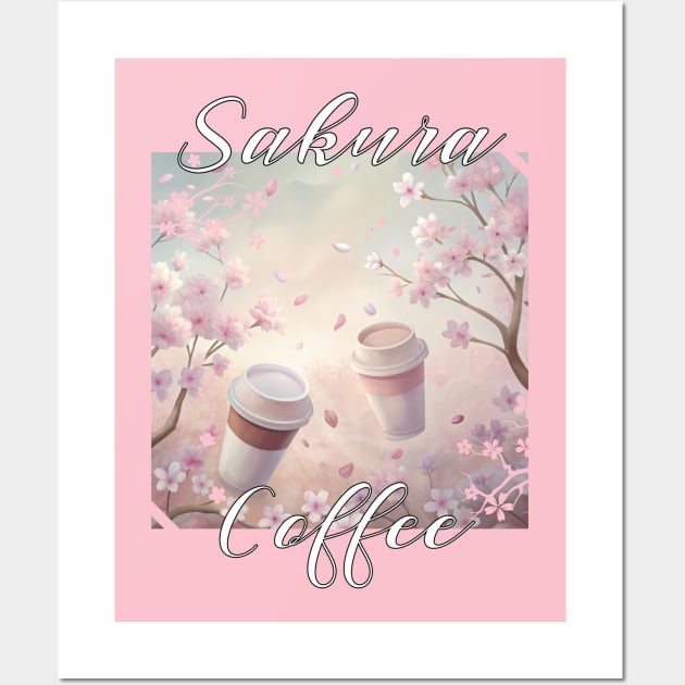 Sakura Coffee Wall Art by LinaArtistry